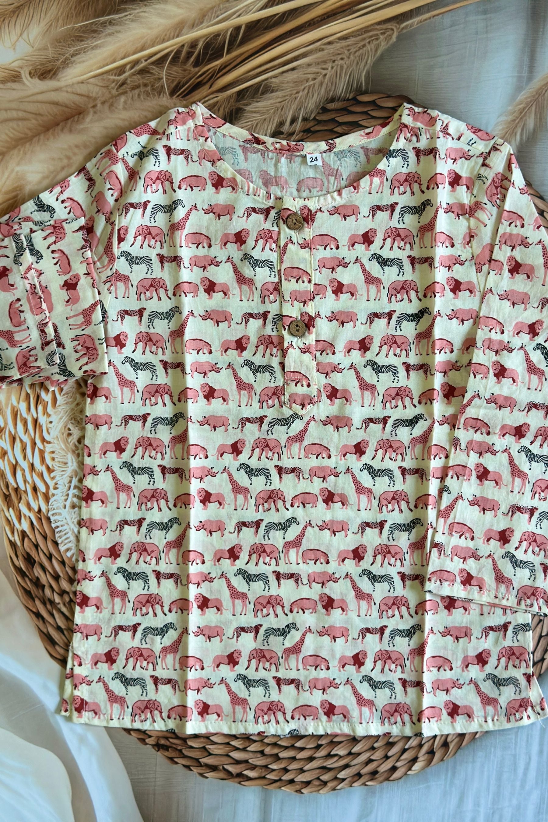 Little Safari Beige Kurta
