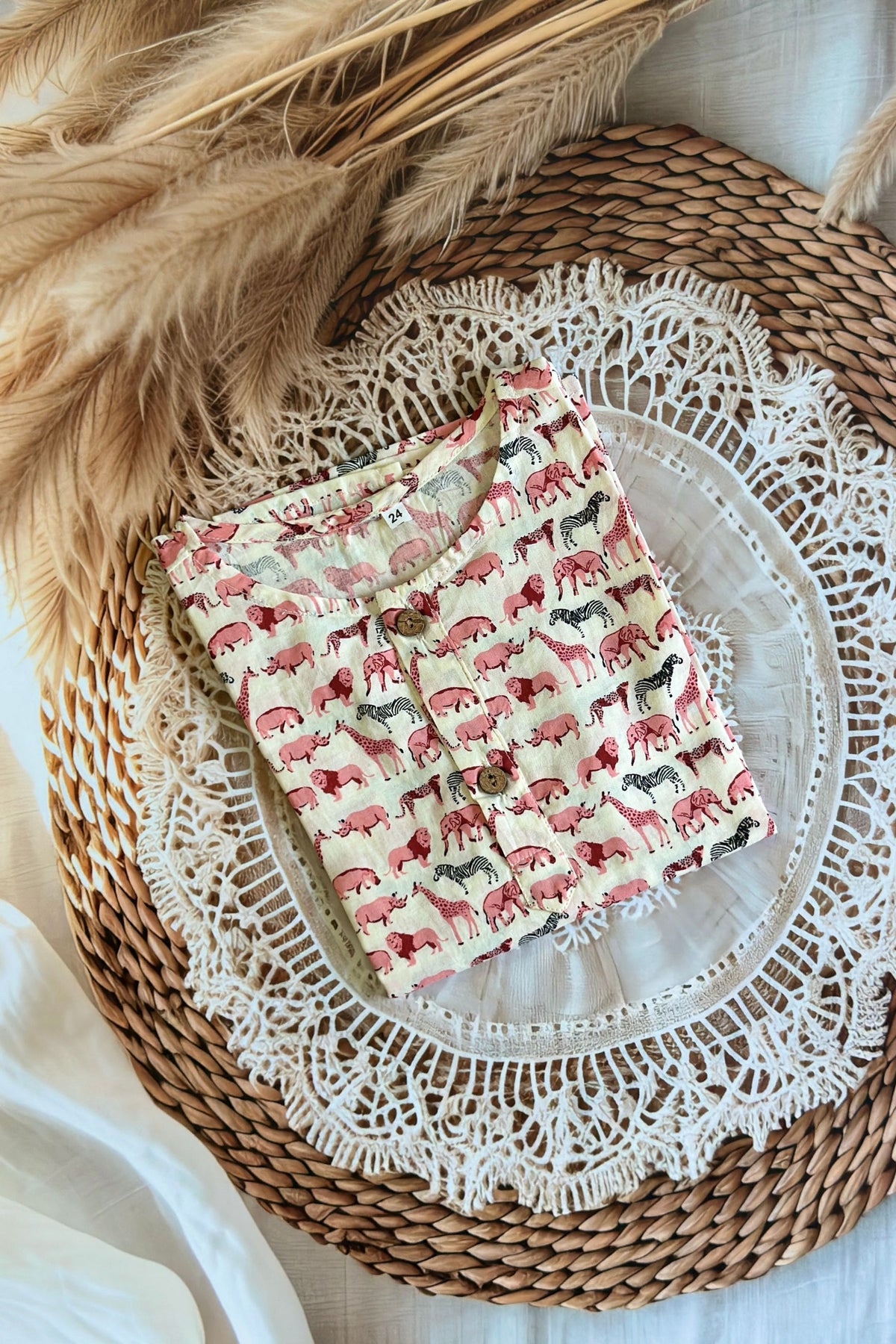 Little Safari Beige Kurta
