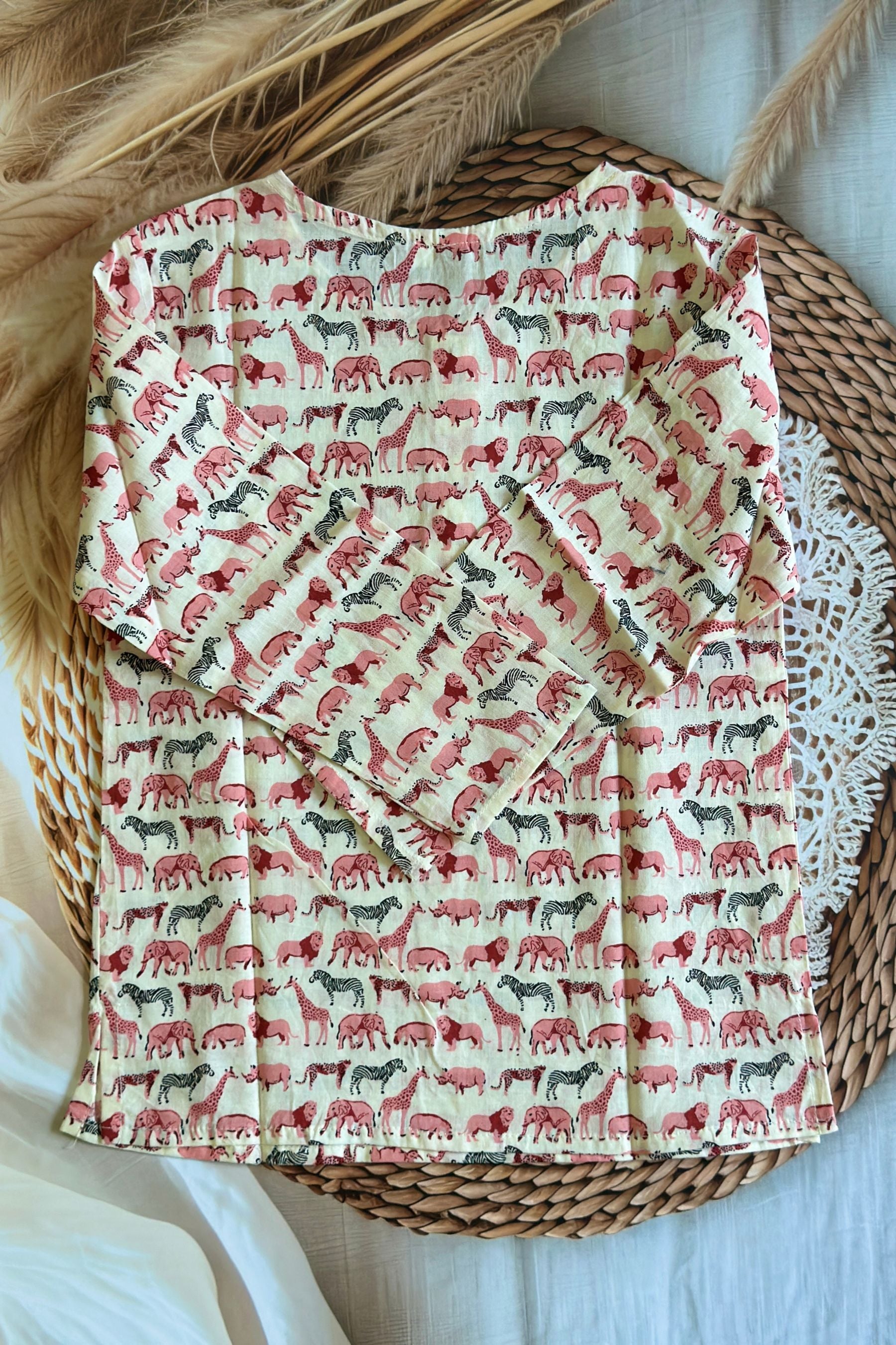 Little Safari Beige Kurta