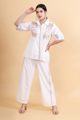Embroidered Elegance Mul Cotton Co-Ord