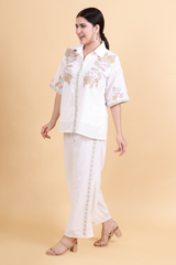 Embroidered Elegance Mul Cotton Co-Ord