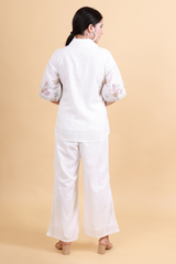 Embroidered Elegance Mul Cotton Co-Ord