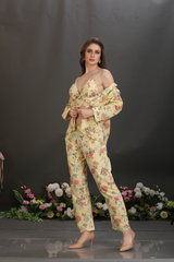 3-Piece Luxe Printed Cotton Co-Ord Set