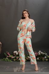 Chic 3-Piece Printed Cotton Co-Ord