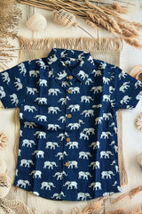 Royal Elephant Blue Shirt