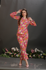 Sequin-Embellished Cotton Co-Ord Set