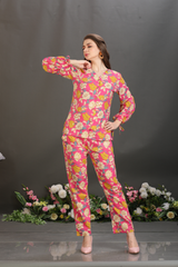 Sequin-Embellished Cotton Co-Ord Set