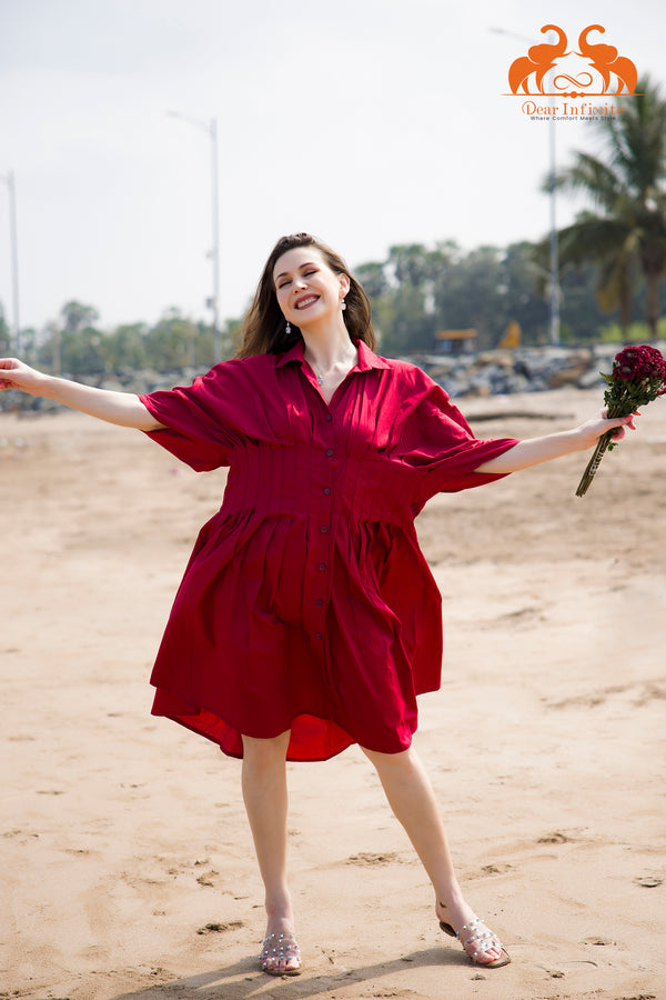 Dark Rose Kaftan Dress