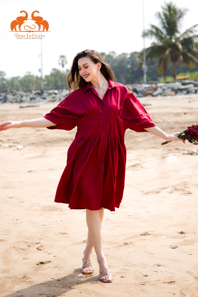 Dark Rose Kaftan Dress