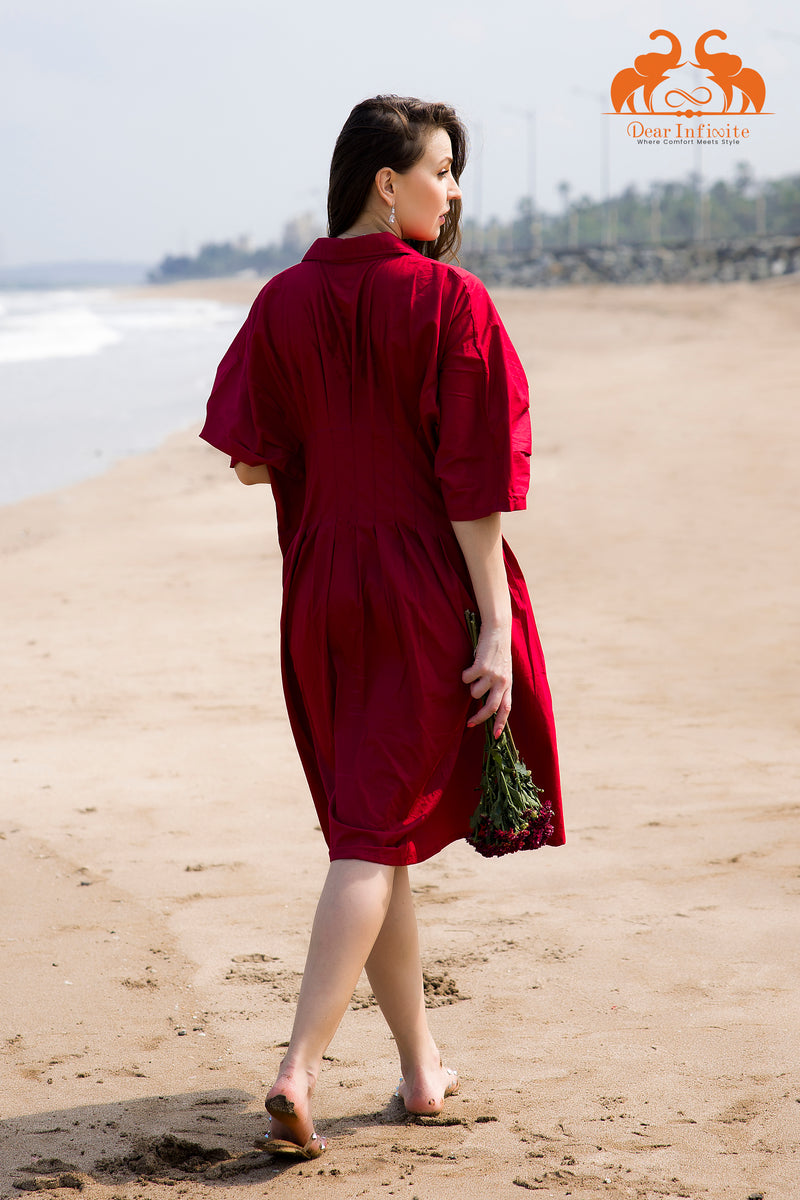 Dark Rose Kaftan Dress