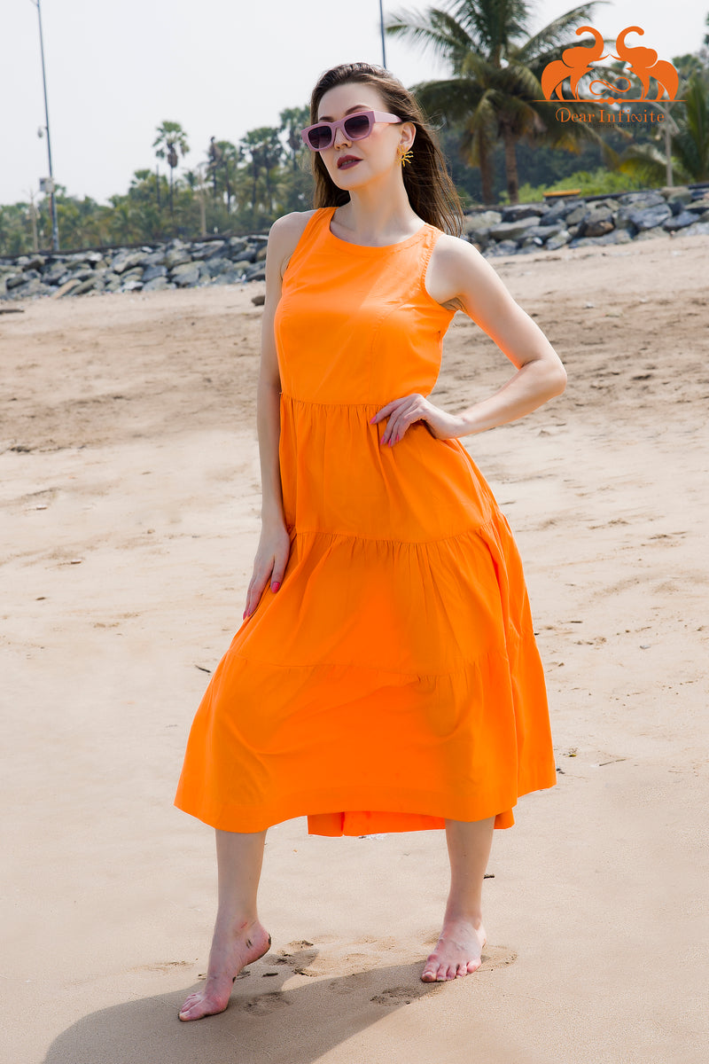 Orange Sun Light Dress