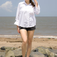 Salt Collar Cotton Shirt