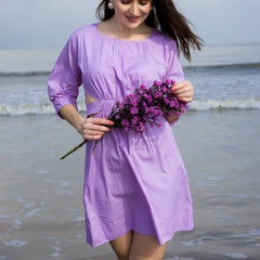 Lilac Bloom Short Dress