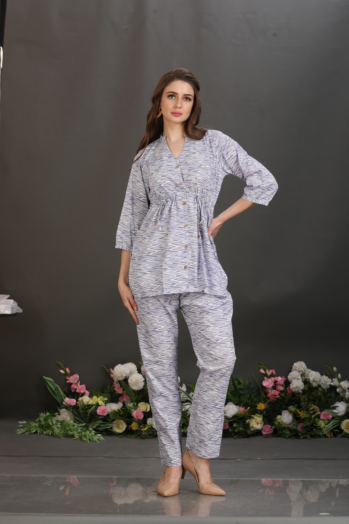100% Cotton Waist-Fit Luxe Co-Ord Set