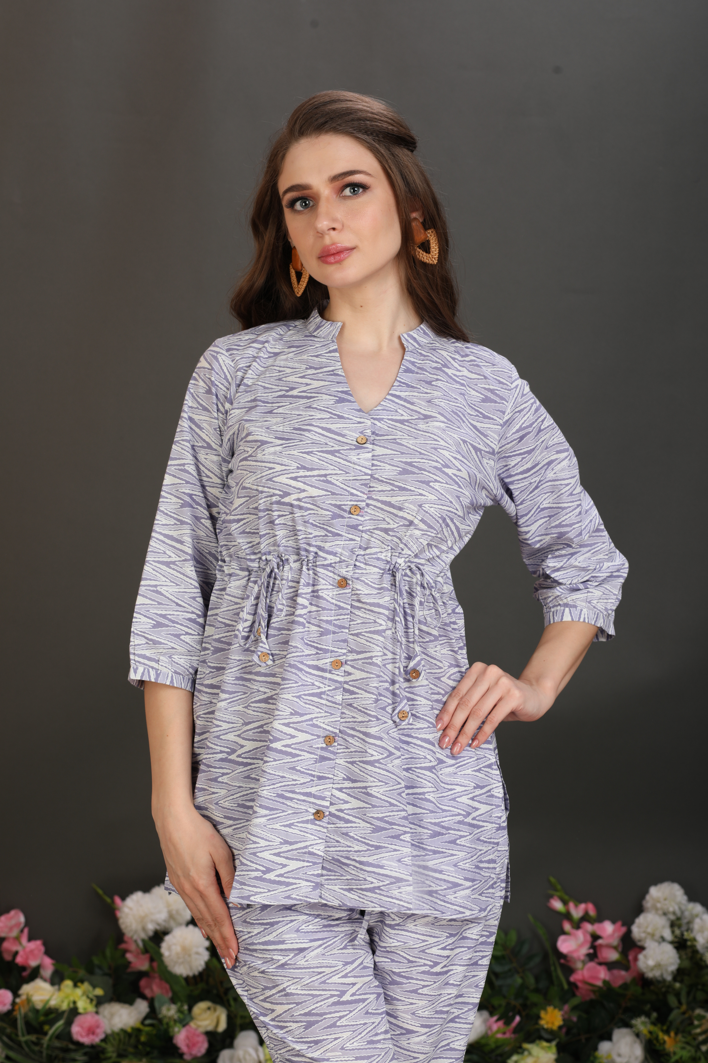 100% Cotton Waist-Fit Luxe Co-Ord Set