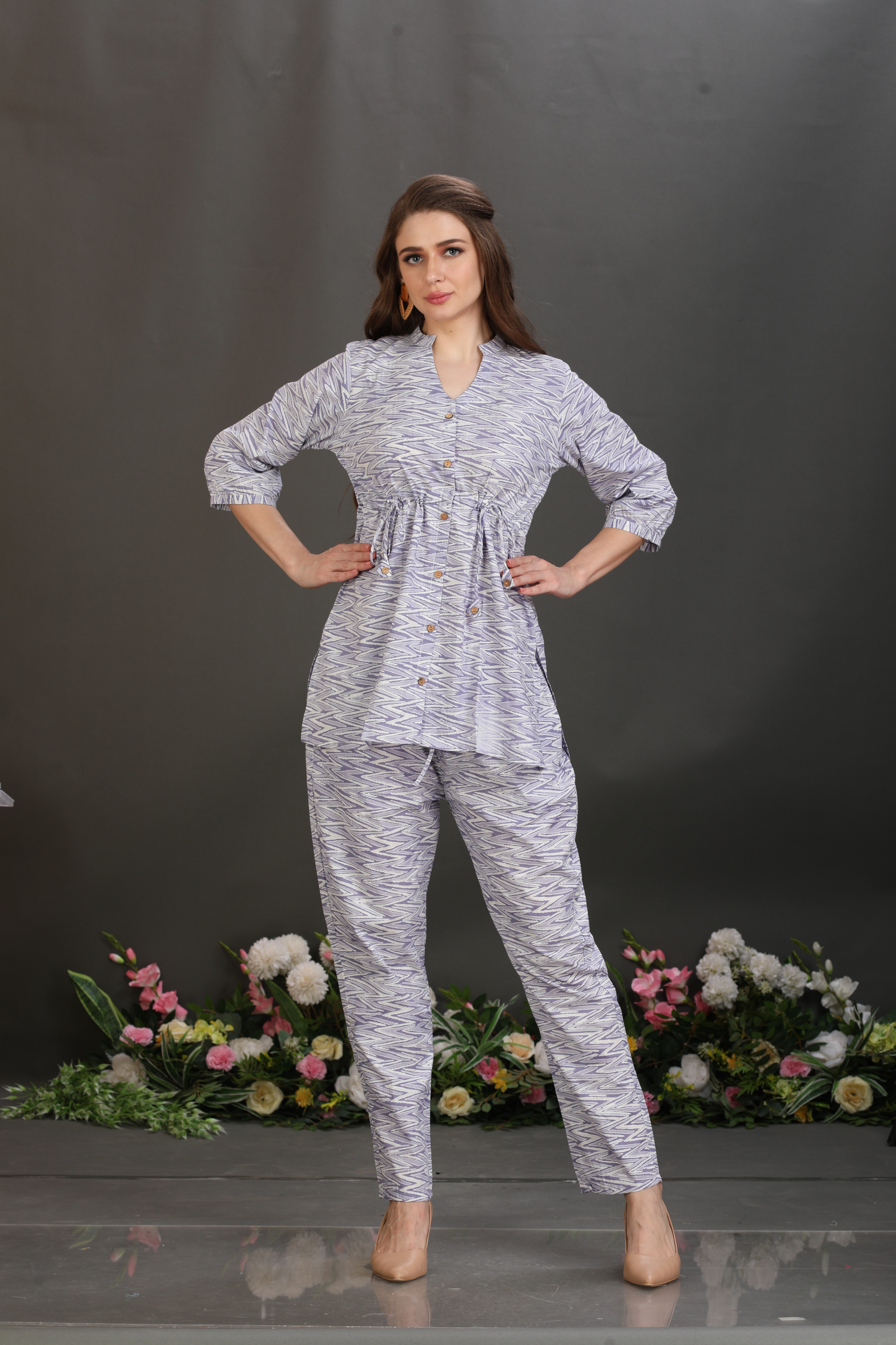 100% Cotton Waist-Fit Luxe Co-Ord Set