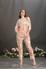 Tailored Fit Cotton Waist-Fit Co-Ord