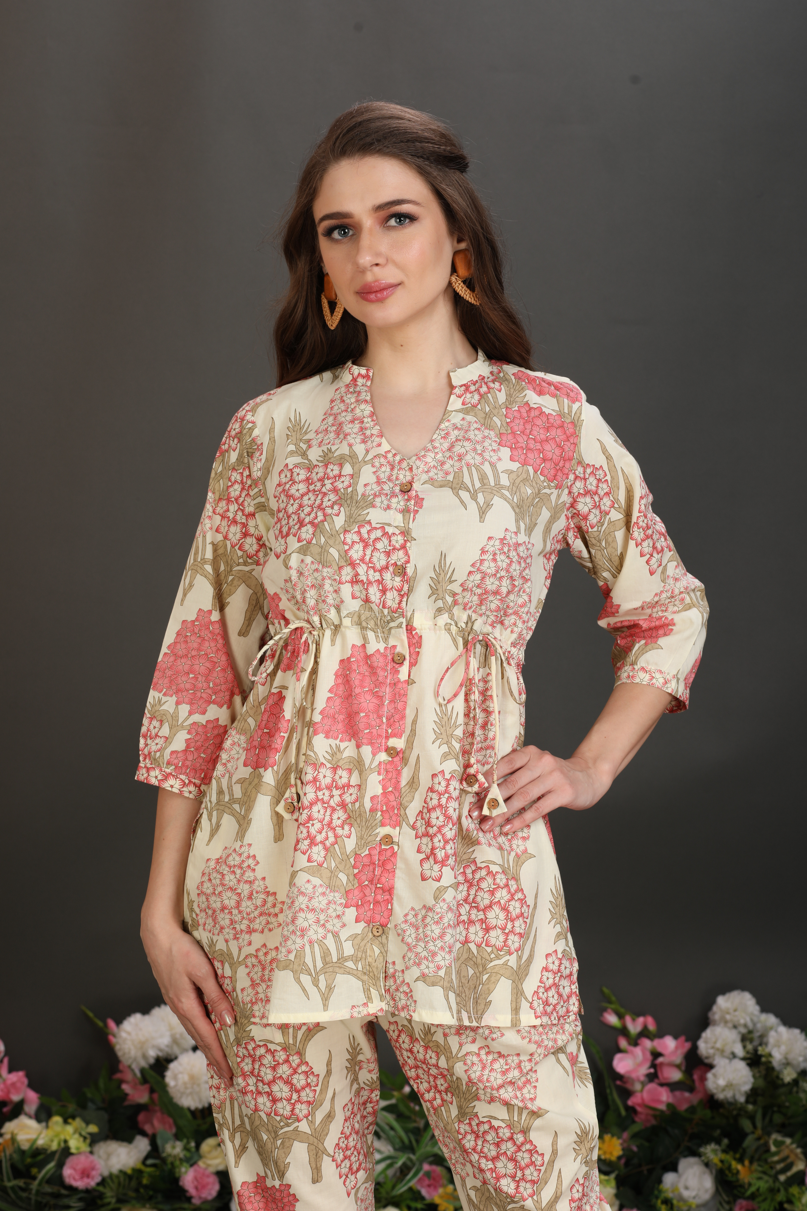 Tailored Fit Cotton Waist-Fit Co-Ord