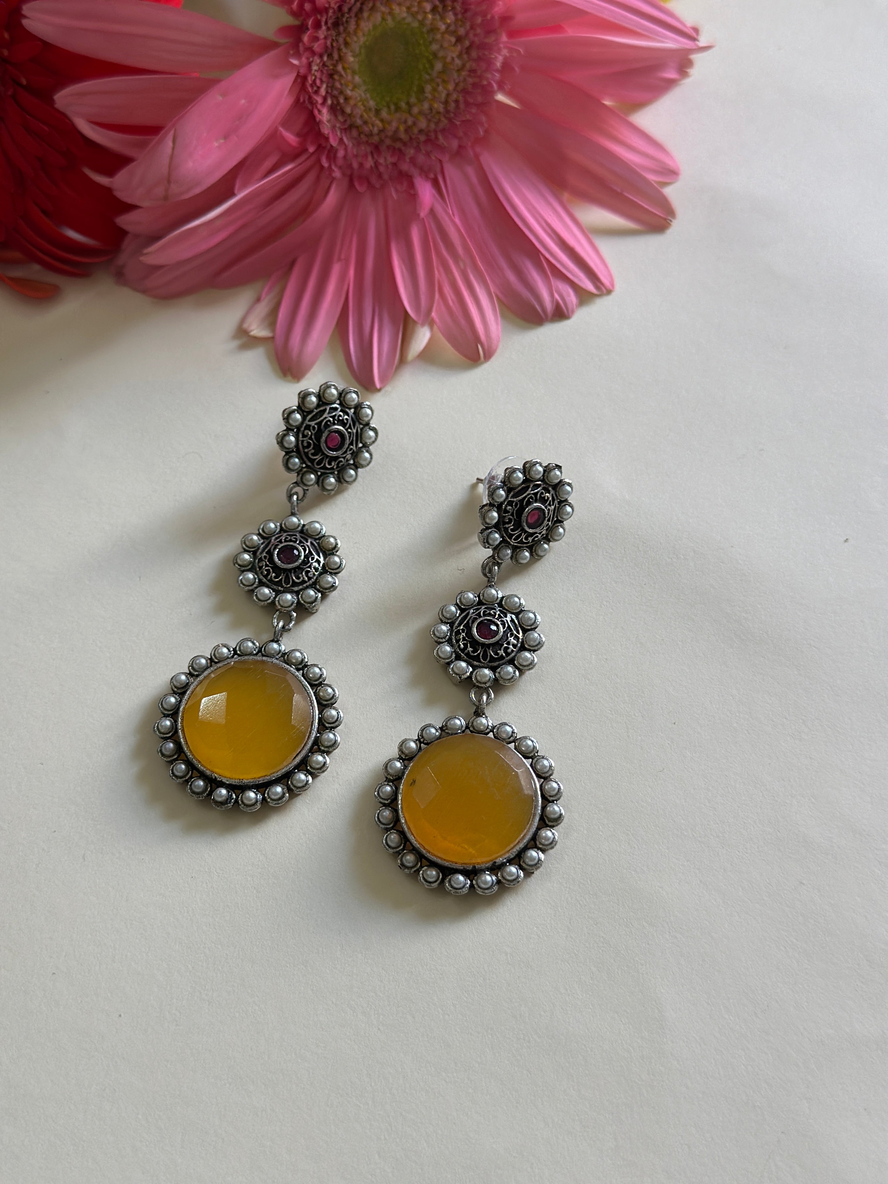 Golden Glow Drape Earrings