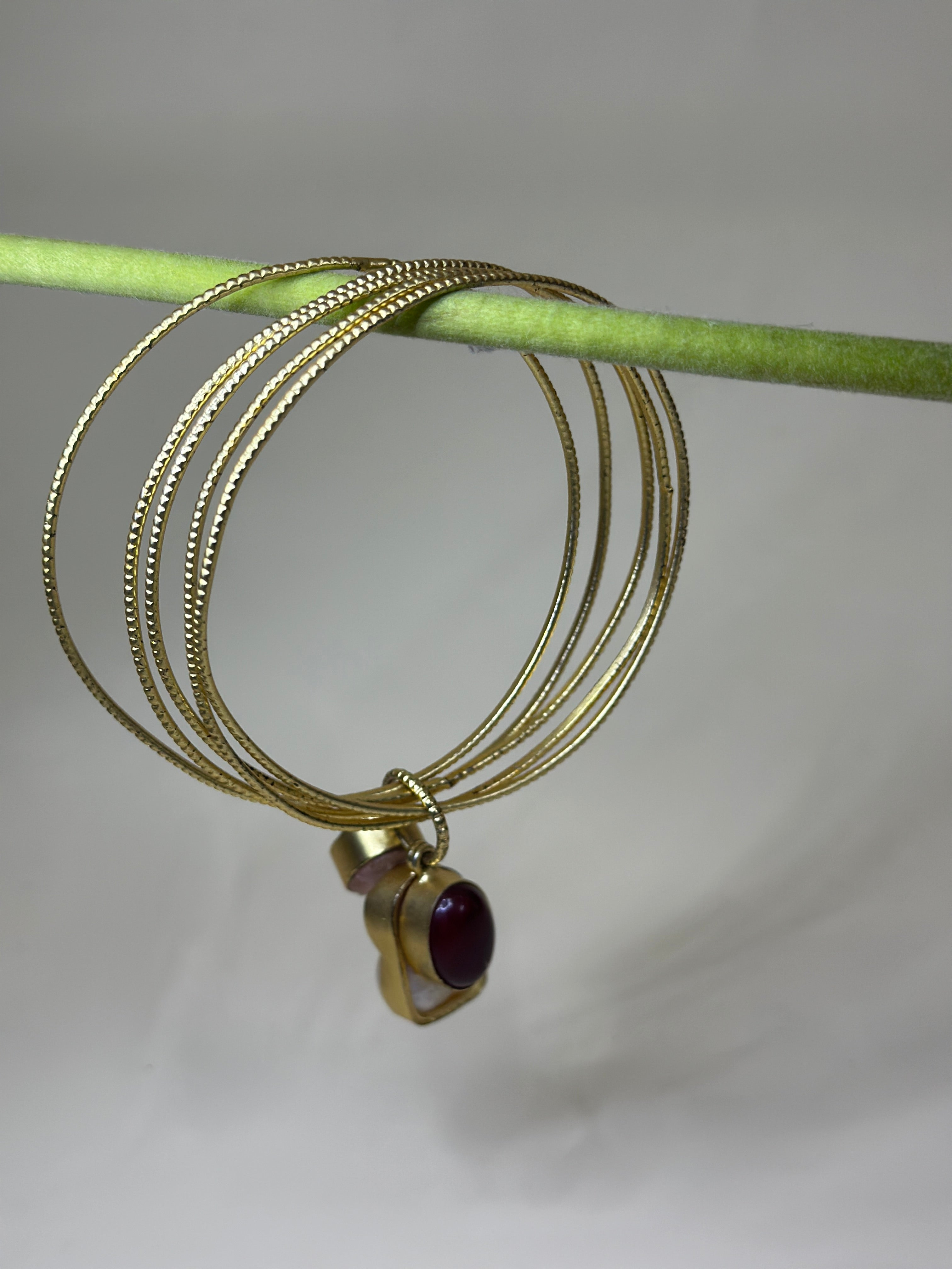 Matte Gold Enigma Bangles