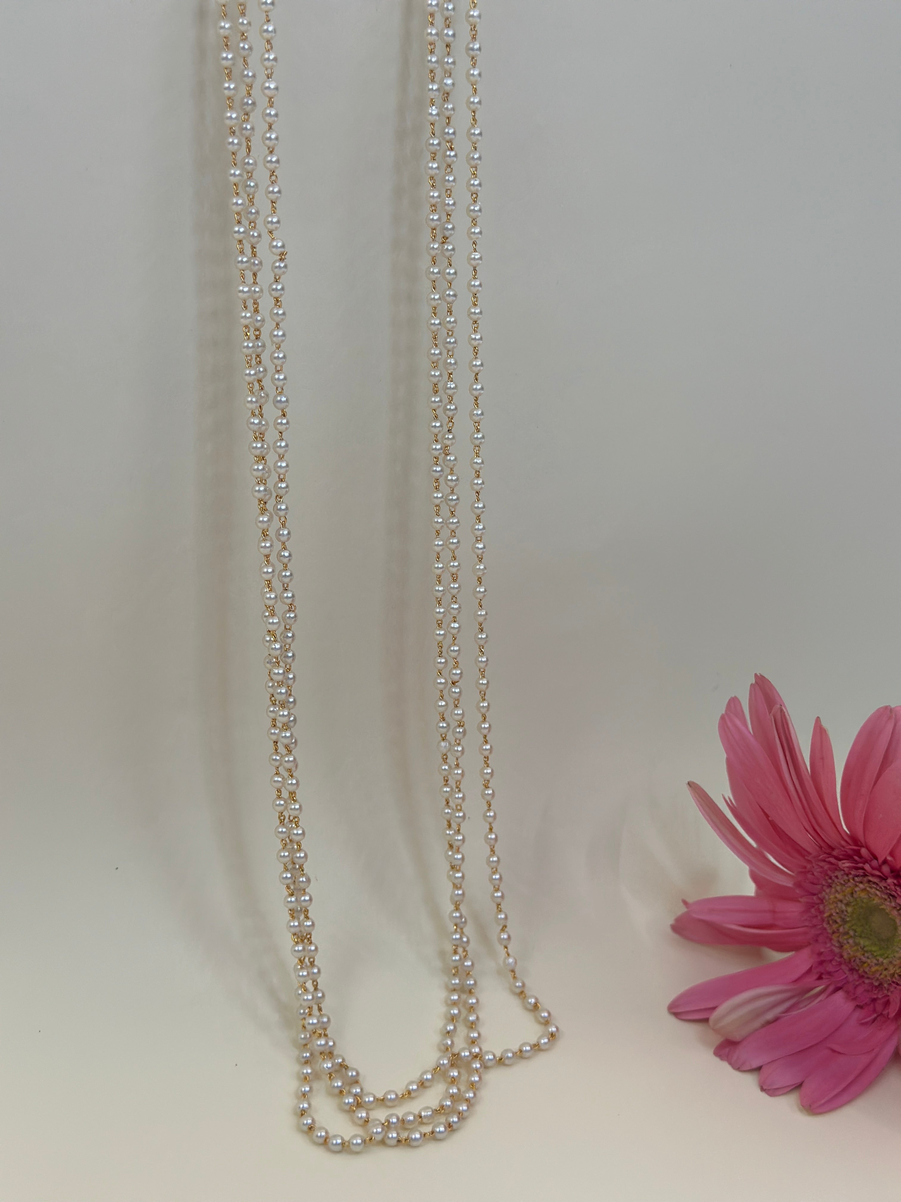 Triple Pearl Grace Necklace