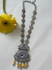 Scarlet & Sunstone Bloom Necklace