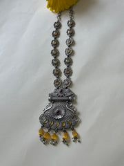 Scarlet & Sunstone Bloom Necklace