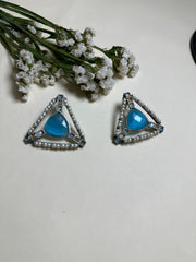 Celestial Blue Pearl Earrings