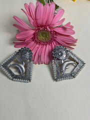 Pistachio Dolphin Charm Earrings