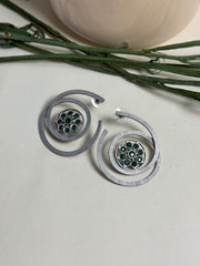 Jade Majesty Round Earrings