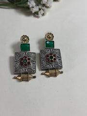 Maharani Regal Emerald Earrings