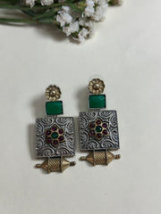 Maharani Regal Emerald Earrings