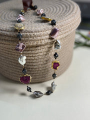 Golden Kaleidoscope Stone Necklace