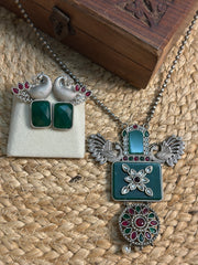 Opulent Peacock Grandeur Necklace