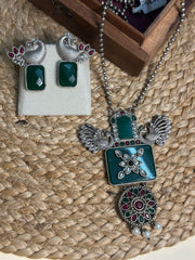 Opulent Peacock Grandeur Necklace