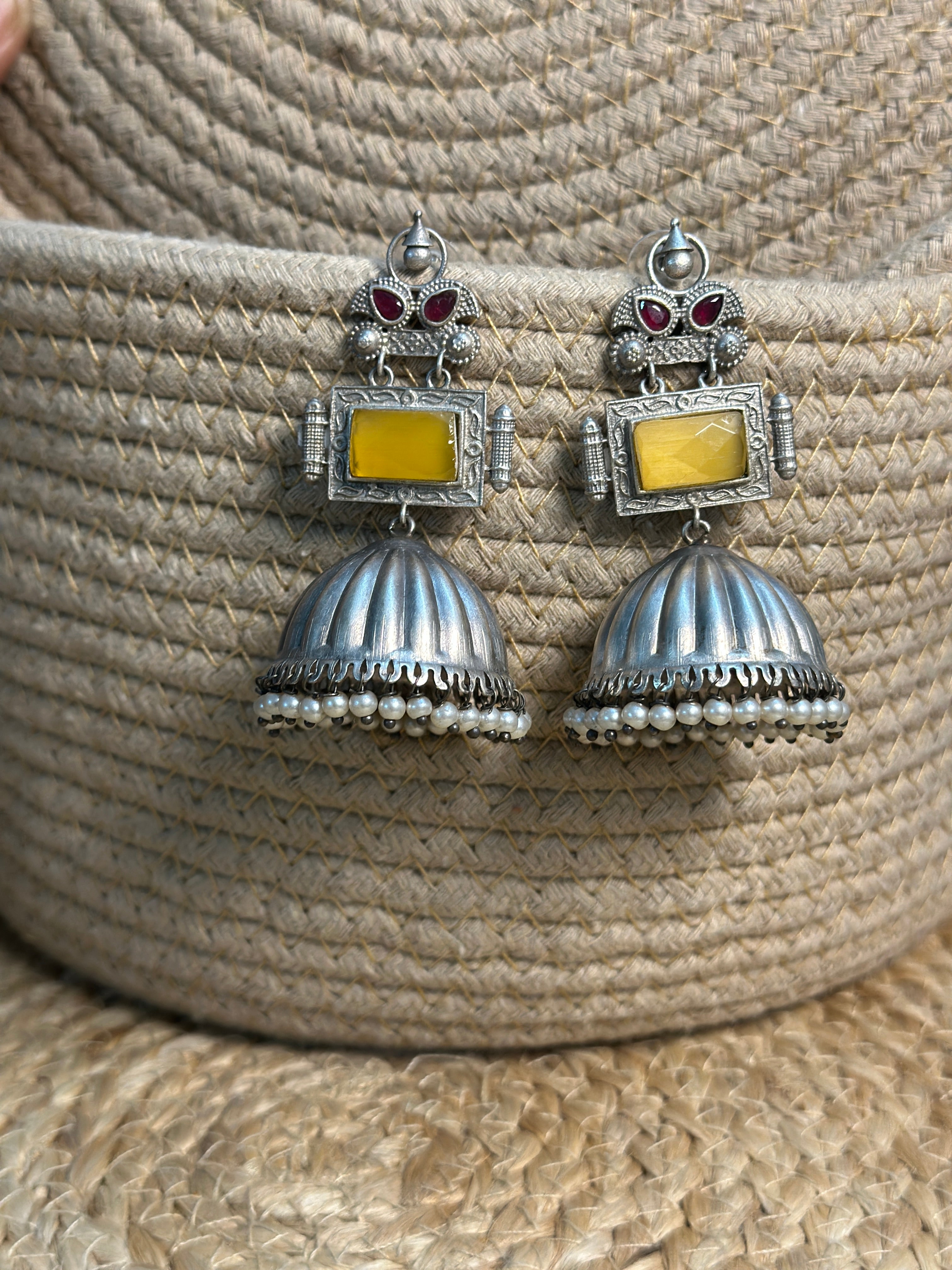 Golden Sunbeam Jhumka