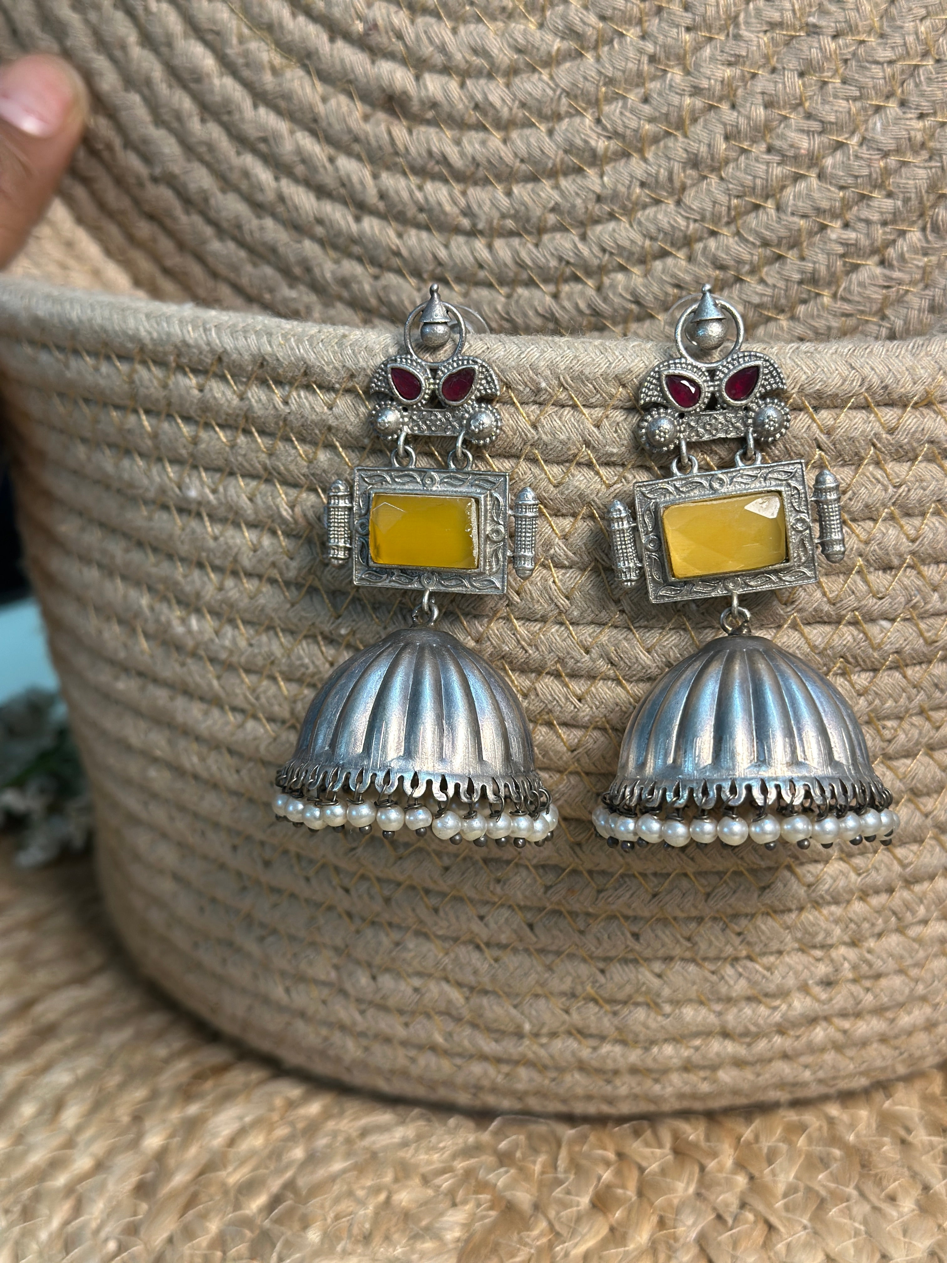 Golden Sunbeam Jhumka