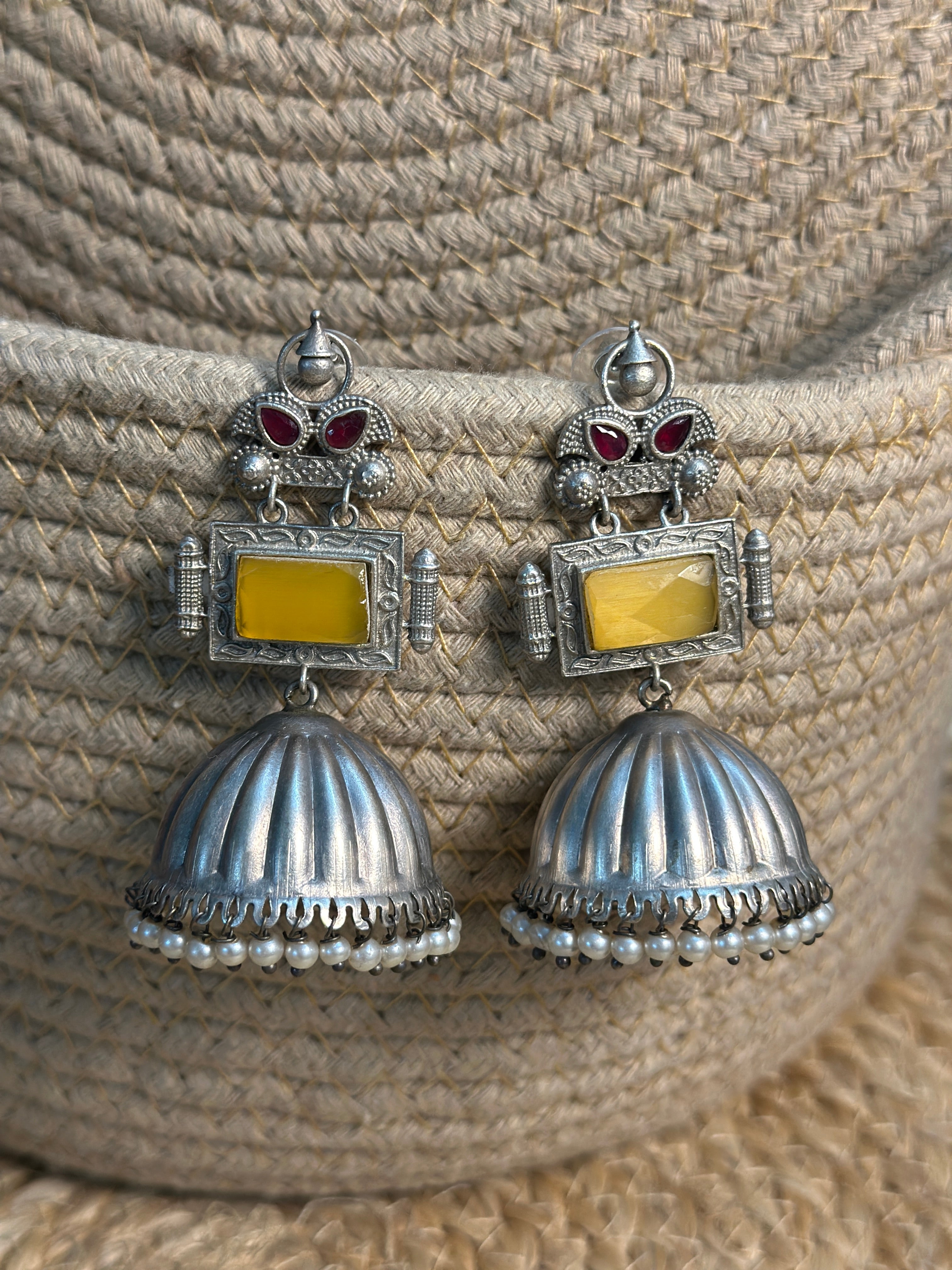 Golden Sunbeam Jhumka