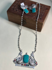 Twilight Peacock Majesty Necklace
