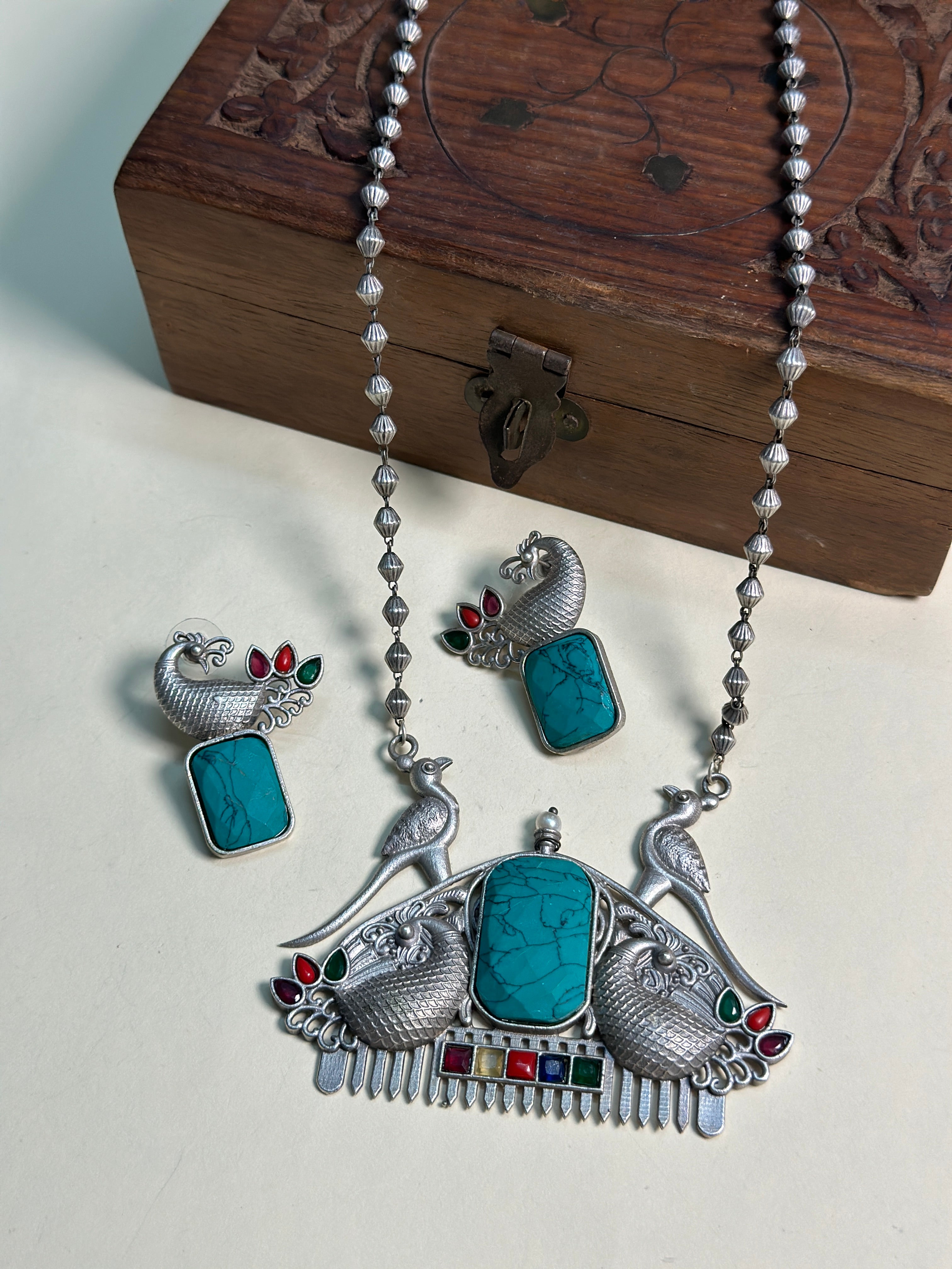 Twilight Peacock Majesty Necklace